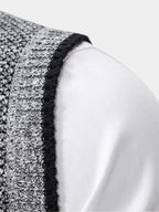 Elegant Full-Zip Sweater Vest - Cross & Crown