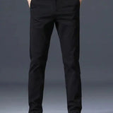 Minimalist Straight Trousers - Cross & Crown