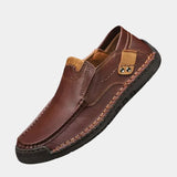 Comfortable Leather Moccasins Shoes - Cross & Crown