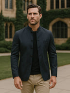 Elegant Collar Jacket - Cross & Crown