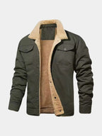 Vintage Fleece Bomber Jacket