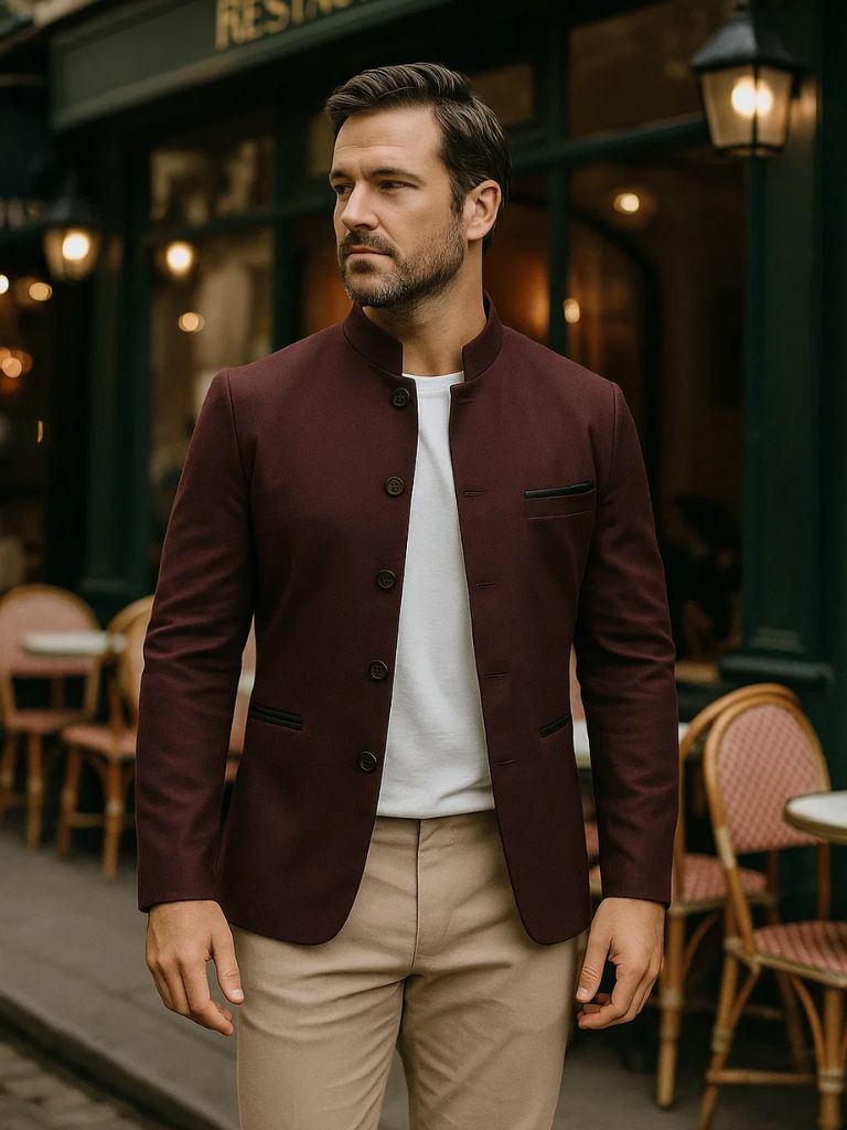 Elegant Collar Jacket - Cross & Crown