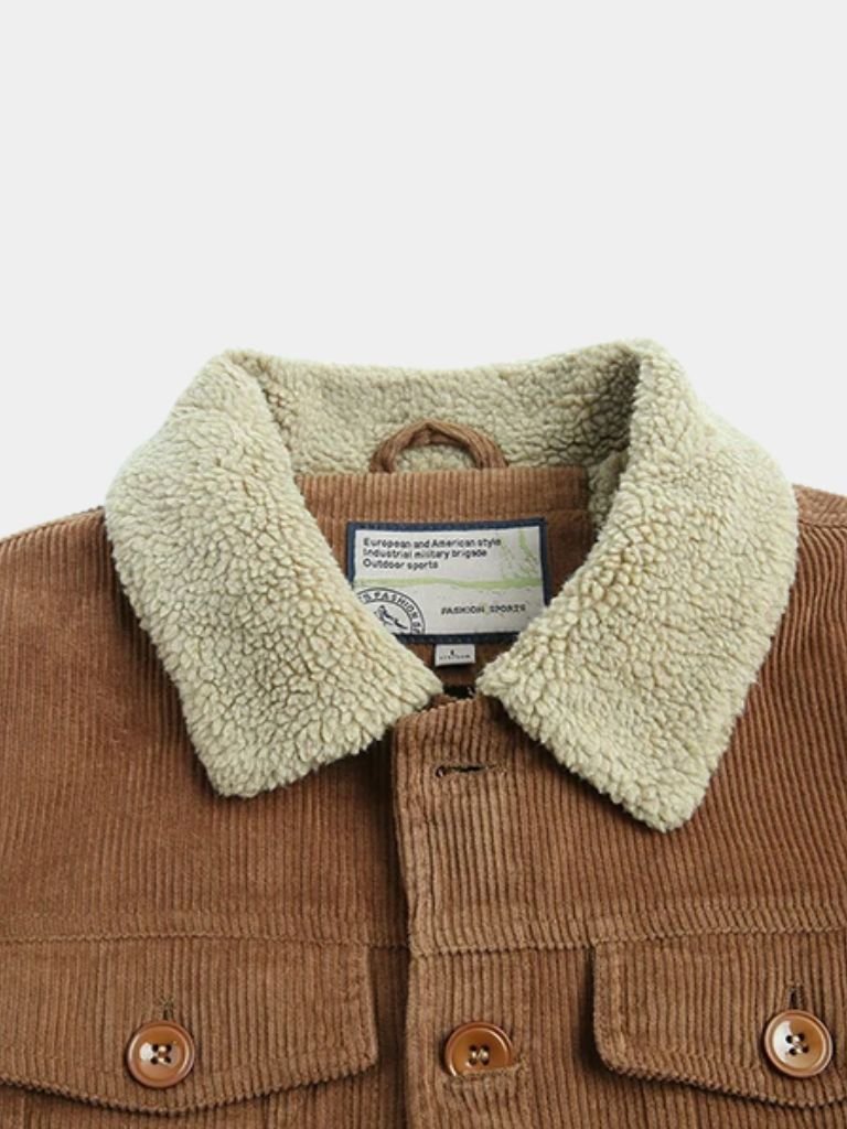 Minimalist Vintage Corduroy Jacket - Cross & Crown