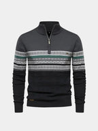 Half Zip Knit Pullover Sweater - Cross & Crown