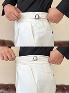 Classic Italia Sidetab Elastic Trousers - Cross & Crown