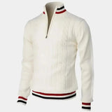 Essential Half Zip Turtleneck Sweater - Cross & Crown