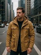 Fleece Hooded Bomber Jacket