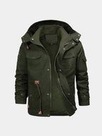 Fleece Hooded Bomber Jacket