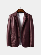 Bold Caramel Leather Jacket
