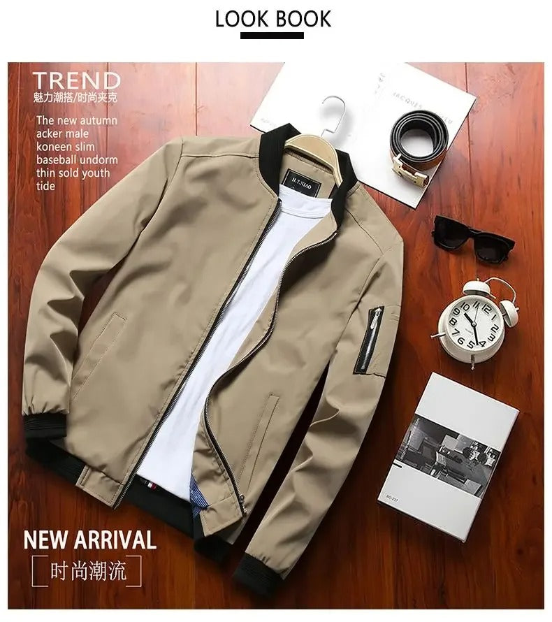 Zipper Jacket Male Casual